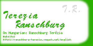 terezia ranschburg business card